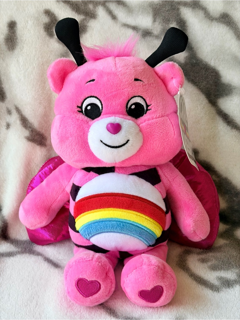 Care Bears (2021) “Cheer Bear/Lady Bug” 10” Plush Toy/Spring Edition/NWT